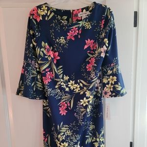 Navy Floral Dress